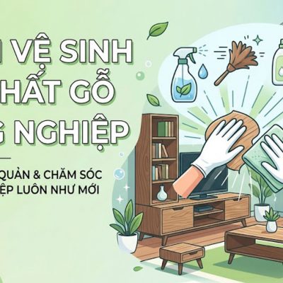 Ảnh đại diện cách vệ sinh cho đồ nội thất gỗ công nghiệp