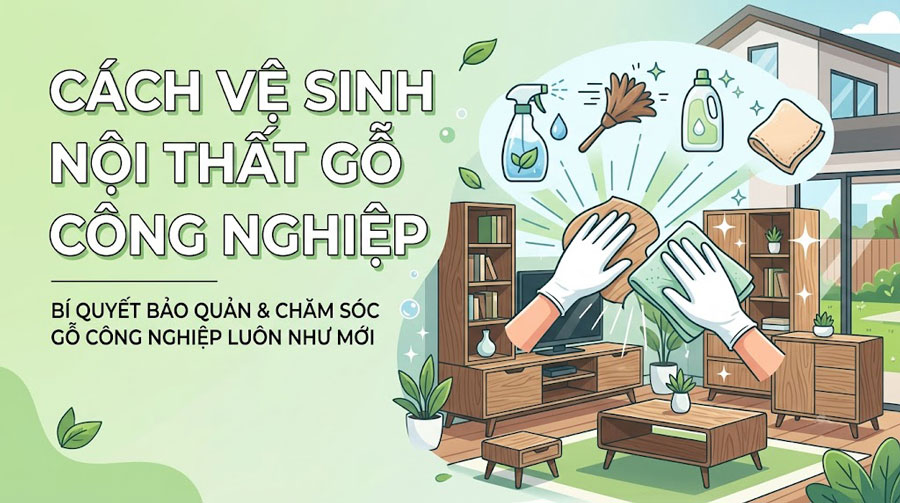 Cách làm vệ sinh và làm mới nội thất gỗ công nghiệp