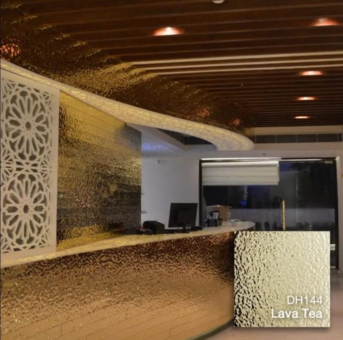 Nội thất khách sạn sử dụng laminate kim loại