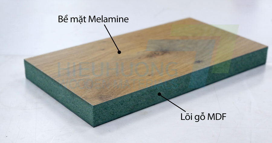 Cấu tạo ván mdf phủ melamine