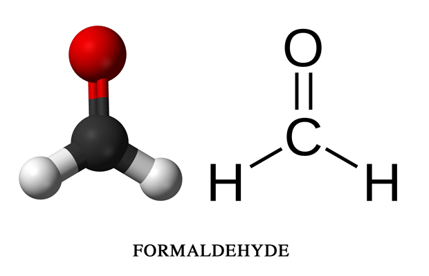 Khí Formaldehyde không màu, không mùi