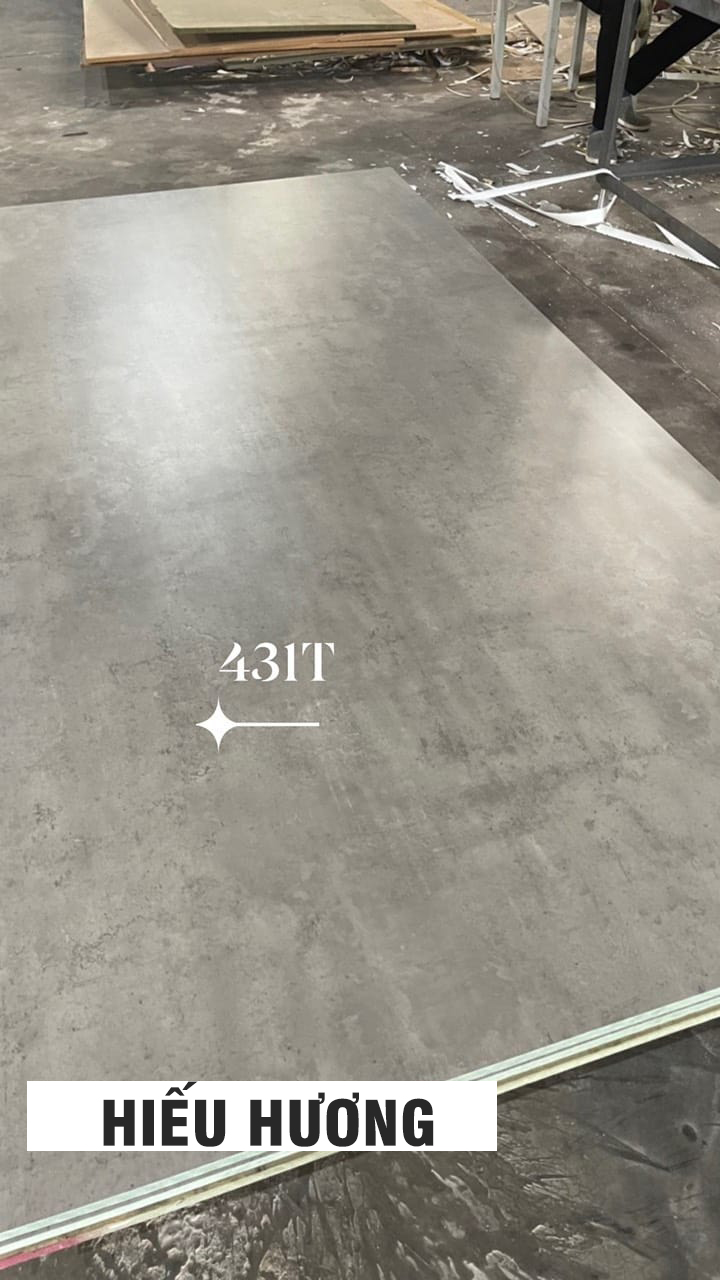 Gỗ mdf màu bê tông phủ melamine 431