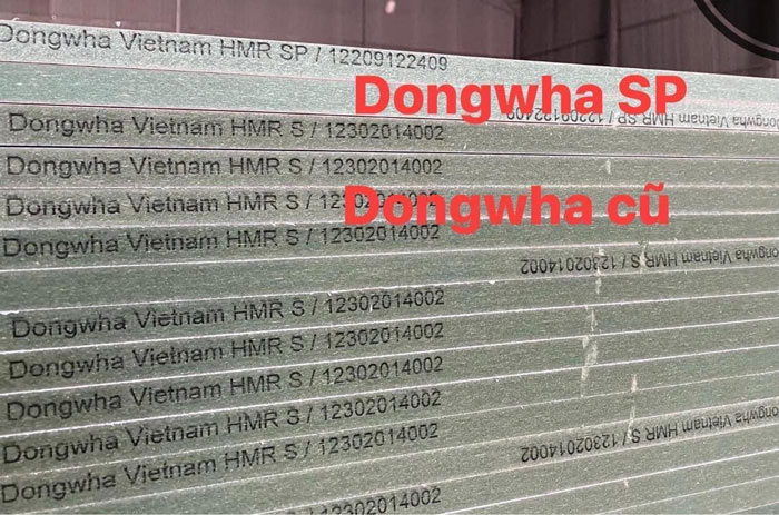 So sánh màu sắc của MDF Dongwha loại SP là HMR S