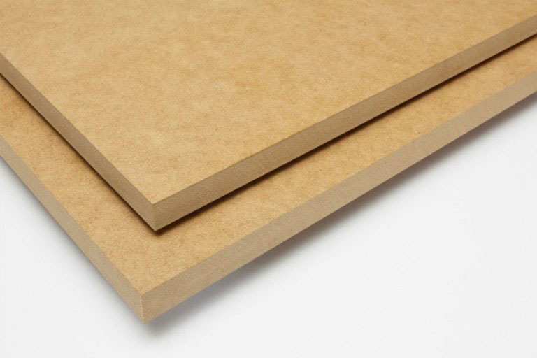 Gỗ ván mdf cốt thường màu nâu vàng không chống ẩm