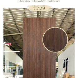 Hình ảnh tấm ốp tường than tre TD09