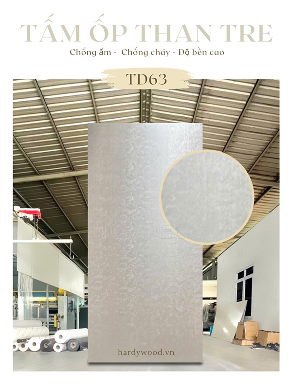 TD63 Tấm ốp tường than tre mã số TD63