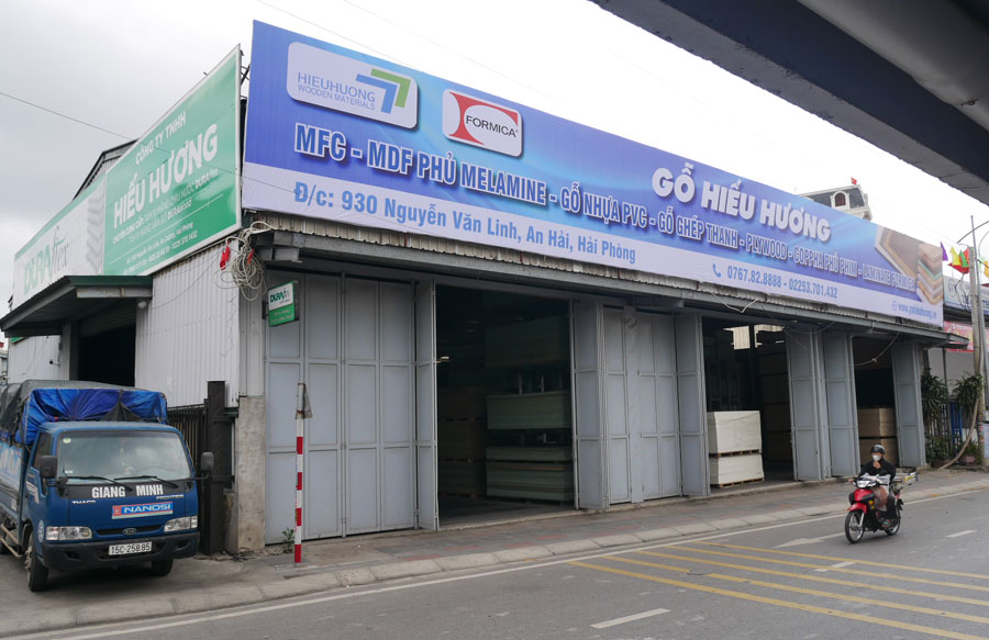 Hình ảnh cửa hàng gỗ công nghiệp Hiếu Hương tại Hải Phòng