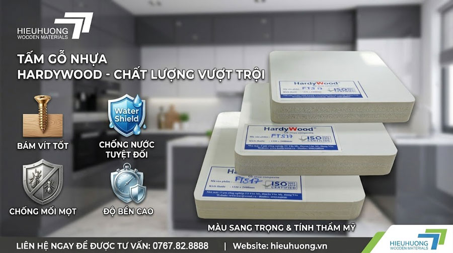 Ưu điểm của gỗ nhựa 5 lớp bóng