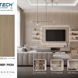 Hình ảnh ván gỗ nhựa phủ màng PVC mã màu 04