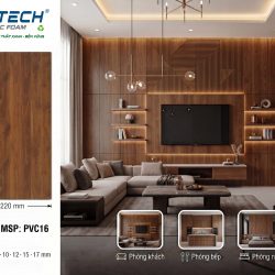 Hình ảnh tấm gỗ nhựa phủ màng PVC mã màu 16