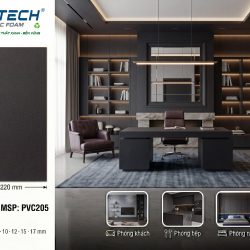 Hình ảnh tấm gỗ nhựa phủ màng PVC mã màu 205
