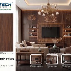 Hình ảnh tấm gỗ nhựa phủ màng PVC mã màu 426